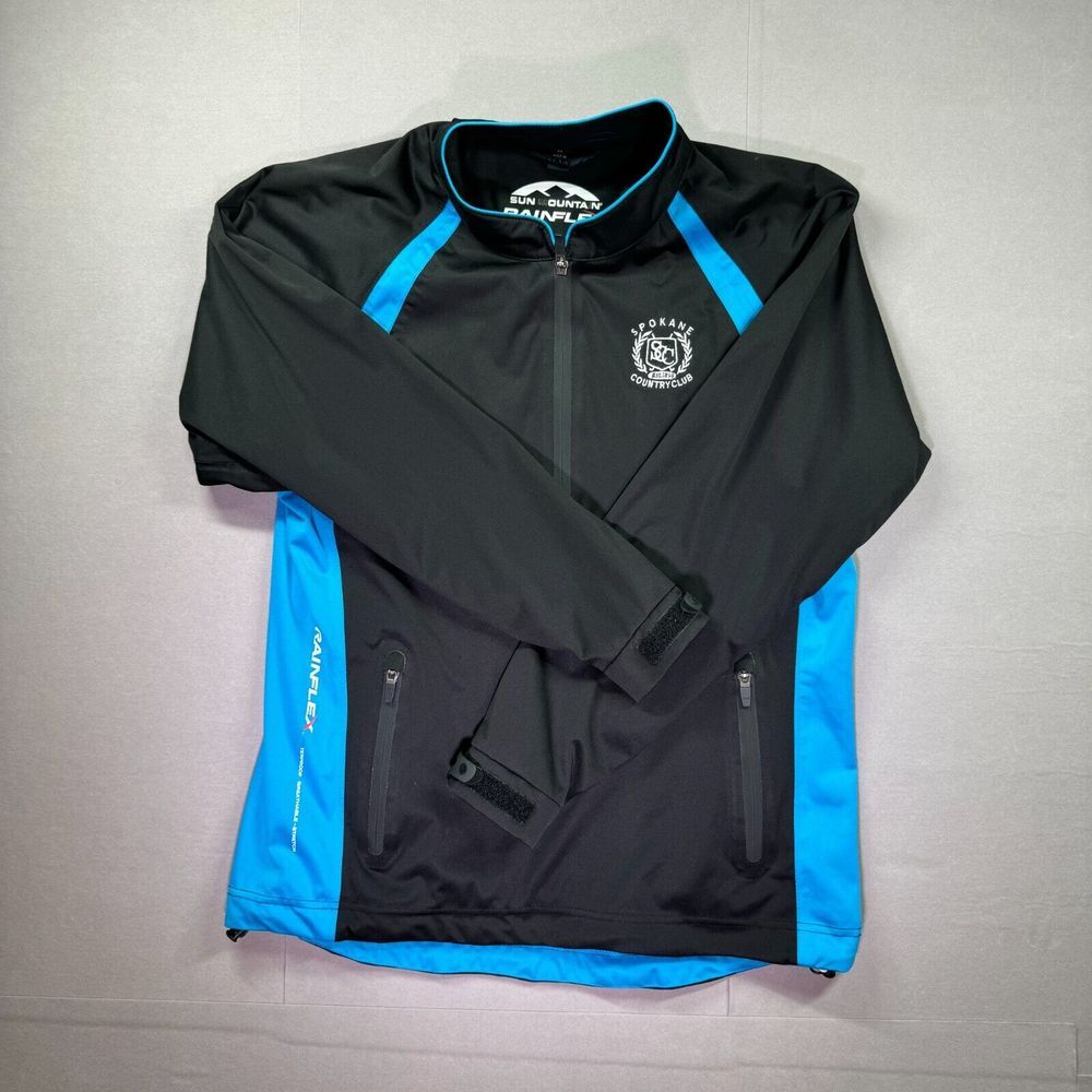 Sun Mountain Rainflex 1/2 Zip Jacket‎ Womens Medium Spokane Golf Waterproof